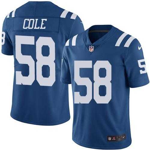 Nike Men & Women & Youth Colts 58 Trent Cole Royal Blue Color Rush Limited Jersey,We sell and wholesale Nike Men & Women & Youth Colts 58 Trent Cole Royal Blue Color Rush Limited Jersey on line form chian!